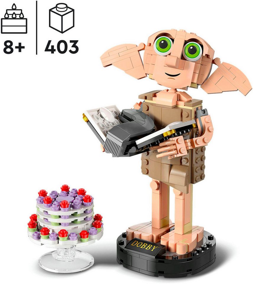 LEGO® Dobby™ der Hauself (76421), LEGO® Harry Potter™ Konstruktionsspielsteine, (403 St), Made in Europe