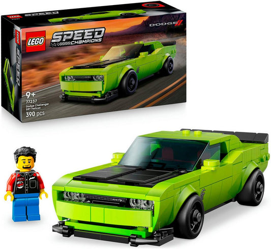 LEGO® Dodge Challenger SRT Hellcat Sportwagen (77237), LEGO Speed Champions Konstruktionsspielsteine, (390 St), Made in Europe