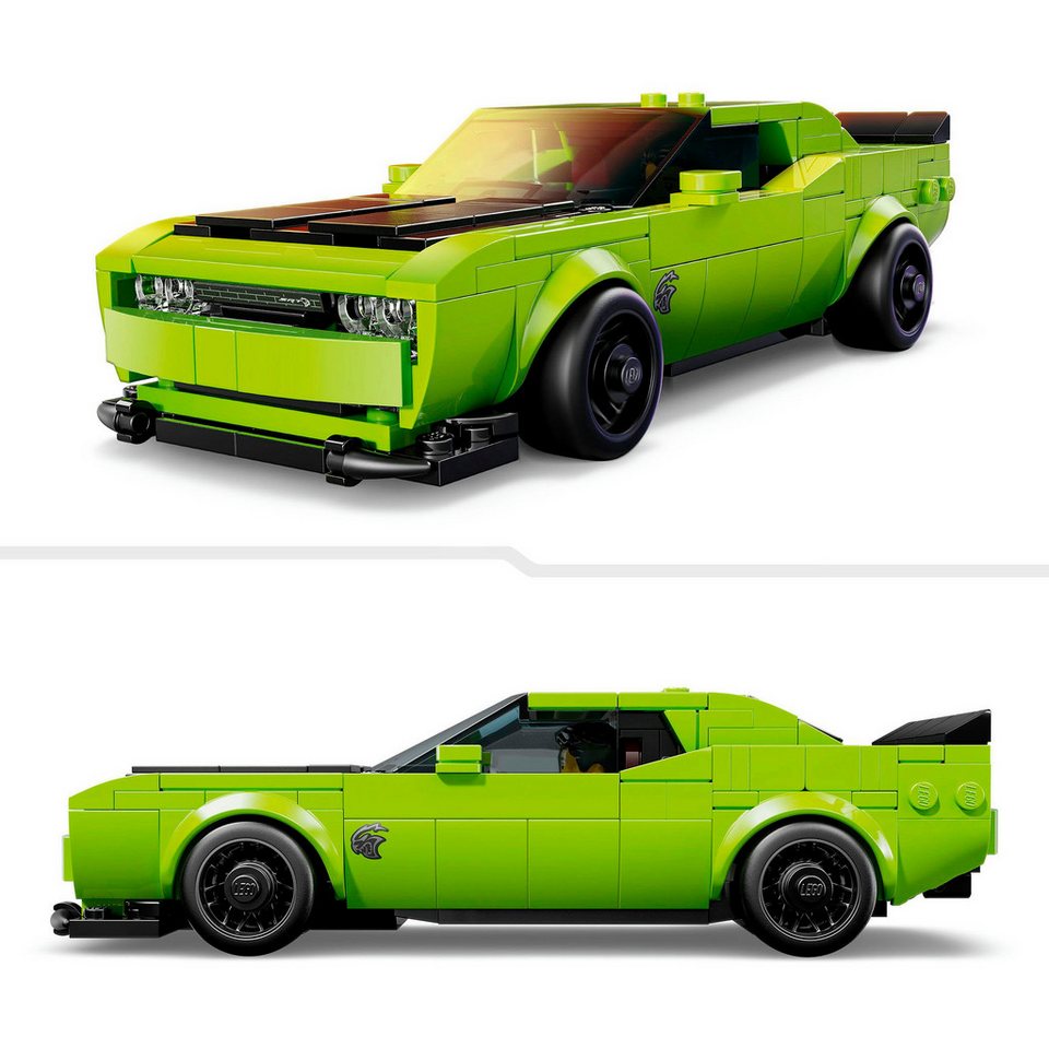 LEGO® Dodge Challenger SRT Hellcat Sportwagen (77237), LEGO Speed Champions Konstruktionsspielsteine, (390 St), Made in Europe