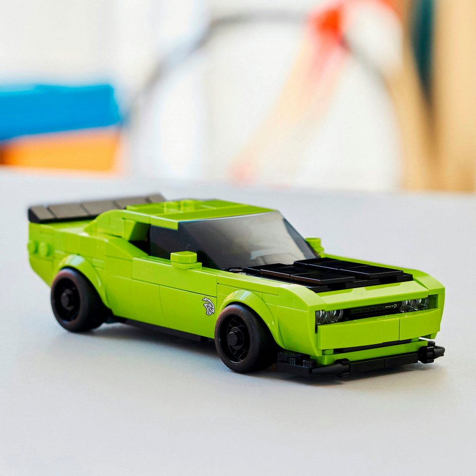 LEGO® Dodge Challenger SRT Hellcat Sportwagen (77237), LEGO Speed Champions Konstruktionsspielsteine, (390 St), Made in Europe