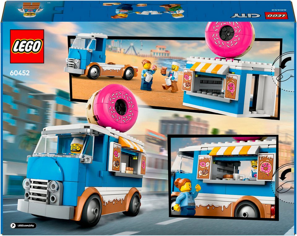 LEGO® Donut Truck (60452), LEGO City Konstruktionsspielsteine, (196 St), Made in Europe