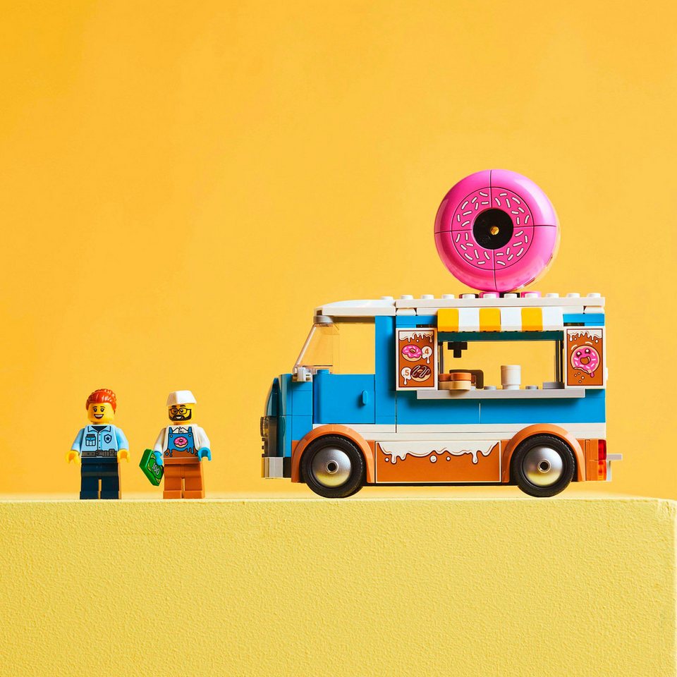 LEGO® Donut Truck (60452), LEGO City Konstruktionsspielsteine, (196 St), Made in Europe