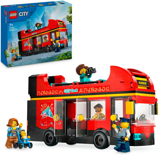 LEGO® Doppeldeckerbus (60407), LEGO City Konstruktionsspielsteine, (384 St), Made in Europe