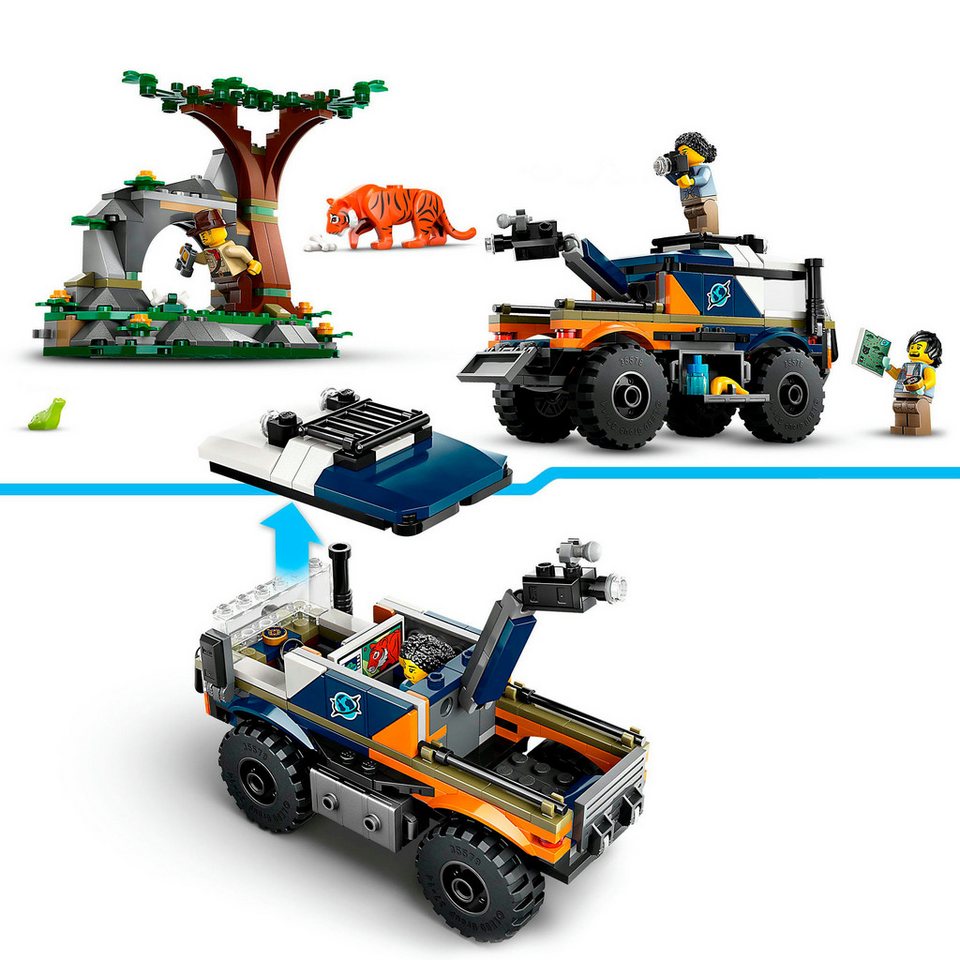 LEGO® Dschungelforscher-Truck (60426), LEGO City Konstruktionsspielsteine, (314 St), Made in Europe