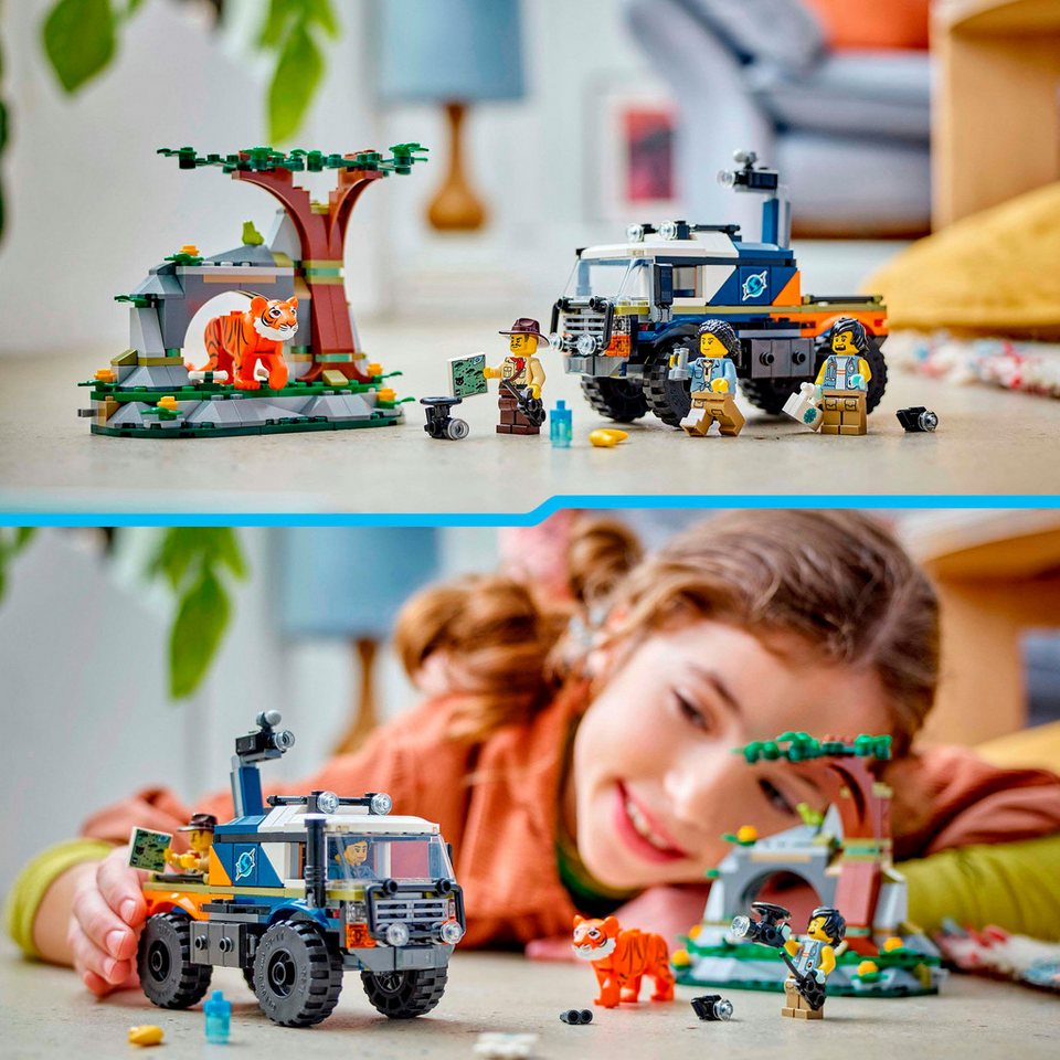 LEGO® Dschungelforscher-Truck (60426), LEGO City Konstruktionsspielsteine, (314 St), Made in Europe