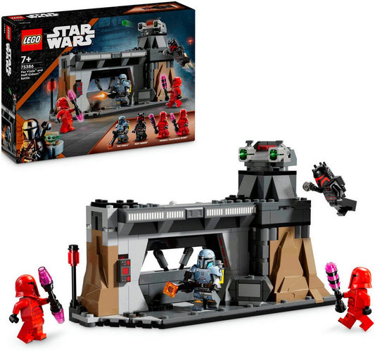 LEGO® Duell zwischen Paz Vizsla™ und Moff Gideon™ (75386), LEGO Star Wars™ Konstruktionsspielsteine, (289 St), Made in Europe