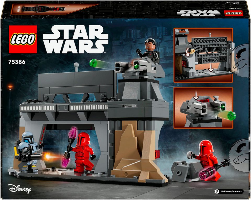 LEGO® Duell zwischen Paz Vizsla™ und Moff Gideon™ (75386), LEGO Star Wars™ Konstruktionsspielsteine, (289 St), Made in Europe