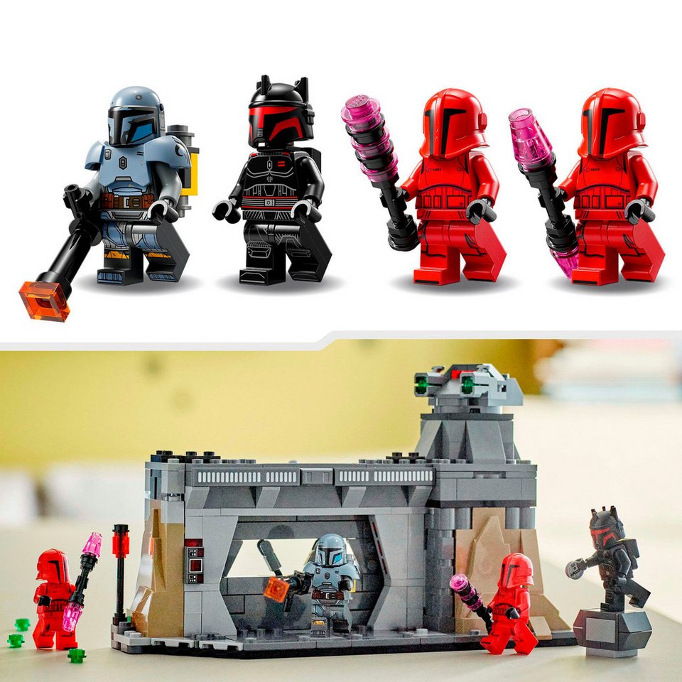 LEGO® Duell zwischen Paz Vizsla™ und Moff Gideon™ (75386), LEGO Star Wars™ Konstruktionsspielsteine, (289 St), Made in Europe