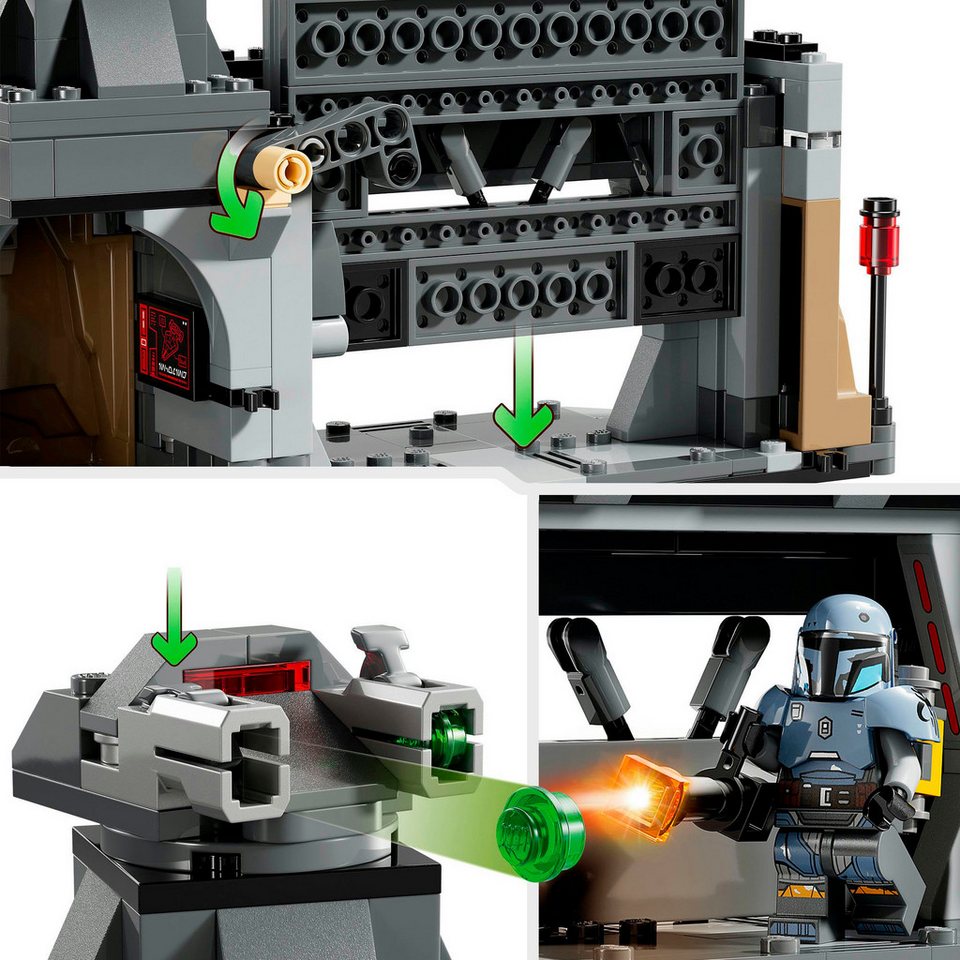 LEGO® Duell zwischen Paz Vizsla™ und Moff Gideon™ (75386), LEGO Star Wars™ Konstruktionsspielsteine, (289 St), Made in Europe