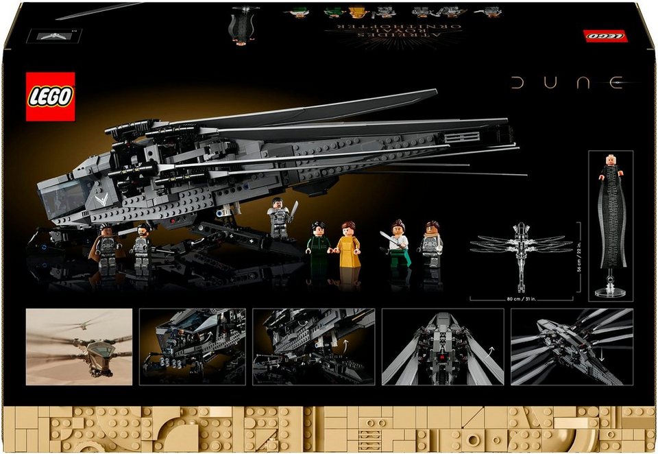 LEGO® Dune Atreides Royal Ornithopter (10327), LEGO Icons Konstruktionsspielsteine, (1369 St), Made in Europe