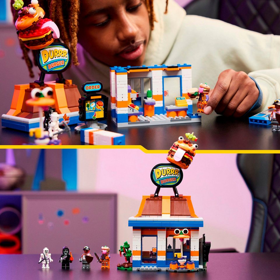 LEGO® Durrr Burger Restaurant (77076), LEGO Fortnite Konstruktionsspielsteine, (546 St), Made in Europe
