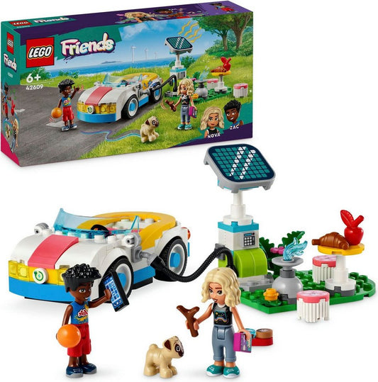 LEGO® E-Auto mit Ladestation (42609), LEGO Friends Konstruktionsspielsteine, (170 St), Made in Europe