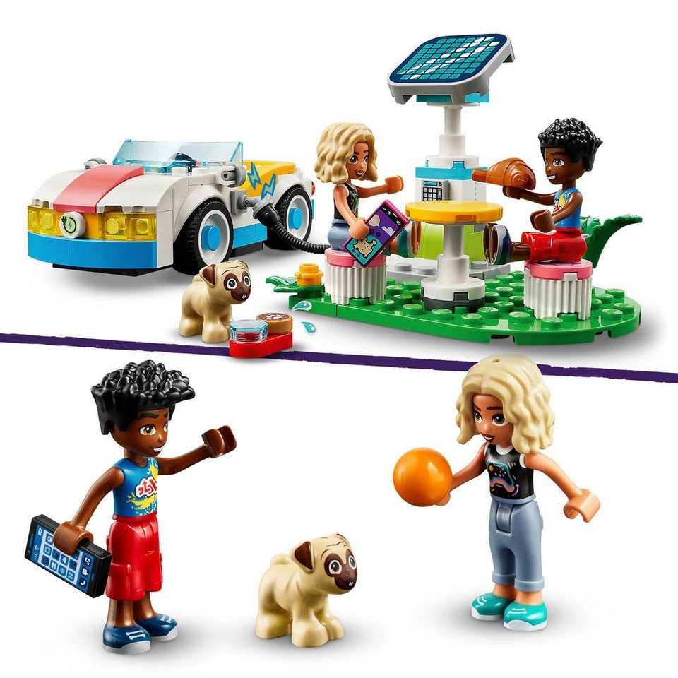 LEGO® E-Auto mit Ladestation (42609), LEGO Friends Konstruktionsspielsteine, (170 St), Made in Europe