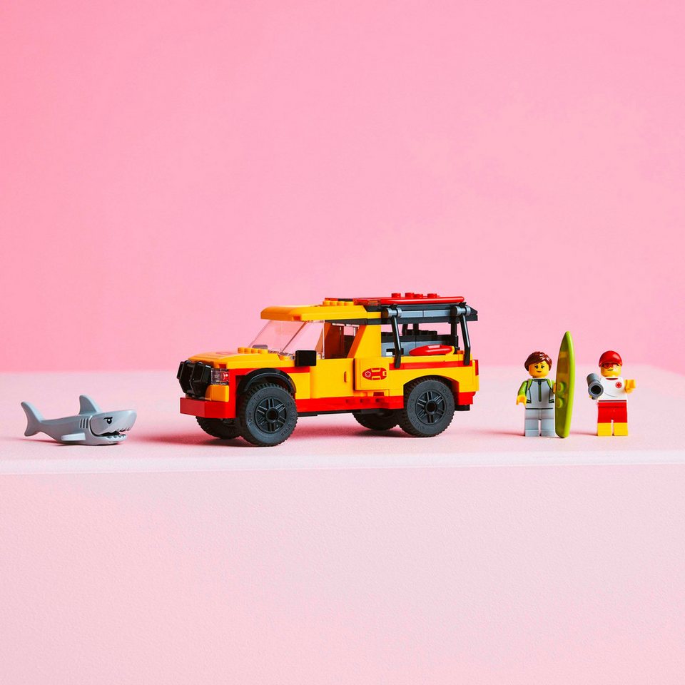 LEGO® Einsatzfahrzeug der Rettungsschwimmer (60453), LEGO City Konstruktionsspielsteine, (214 St), Made in Europe