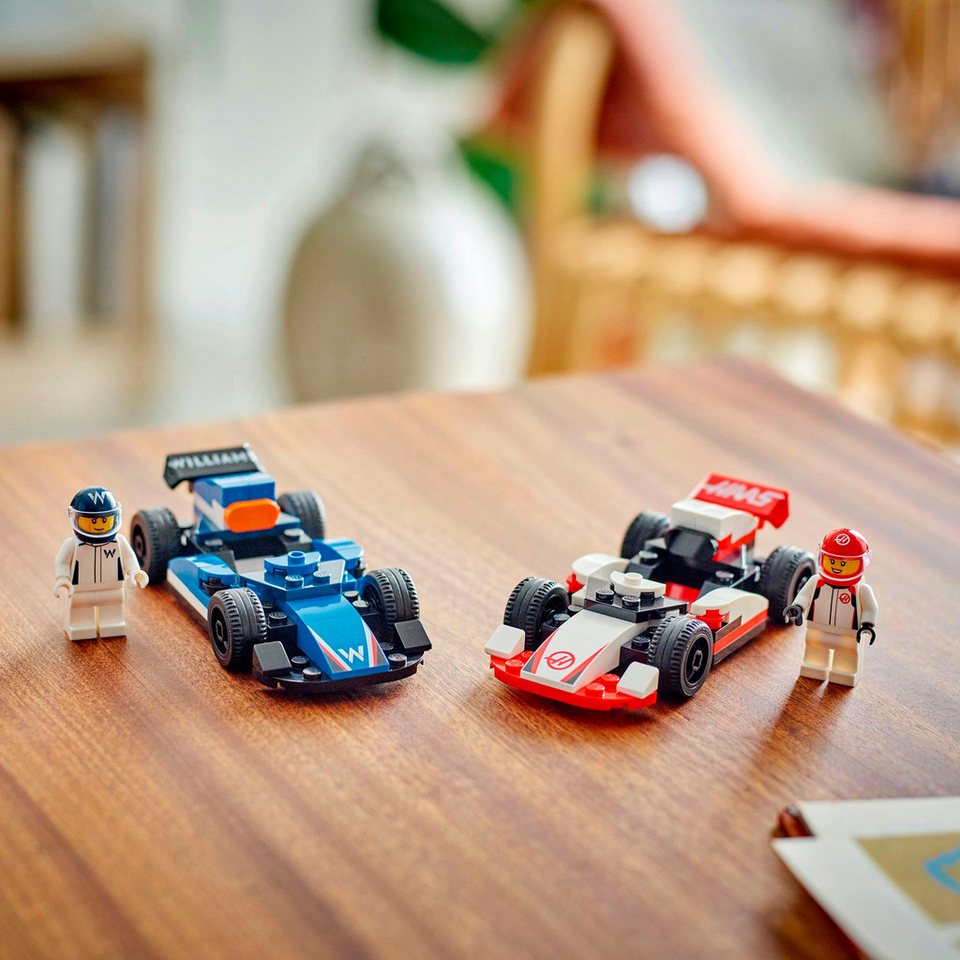 LEGO® F1® Williams Racing und Haas F1® Rennautos (60464), LEGO City Konstruktionsspielsteine, (92 St), Made in Europe