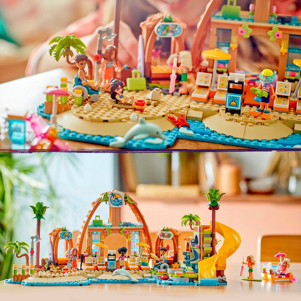 LEGO® Familienurlaub im Strandresort (42673), LEGO Friends Konstruktionsspielsteine, (1140 St), Made in Europe