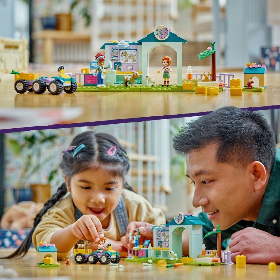LEGO® Farmtierklinik (42632), LEGO Friends Konstruktionsspielsteine, (161 St), Made in Europe