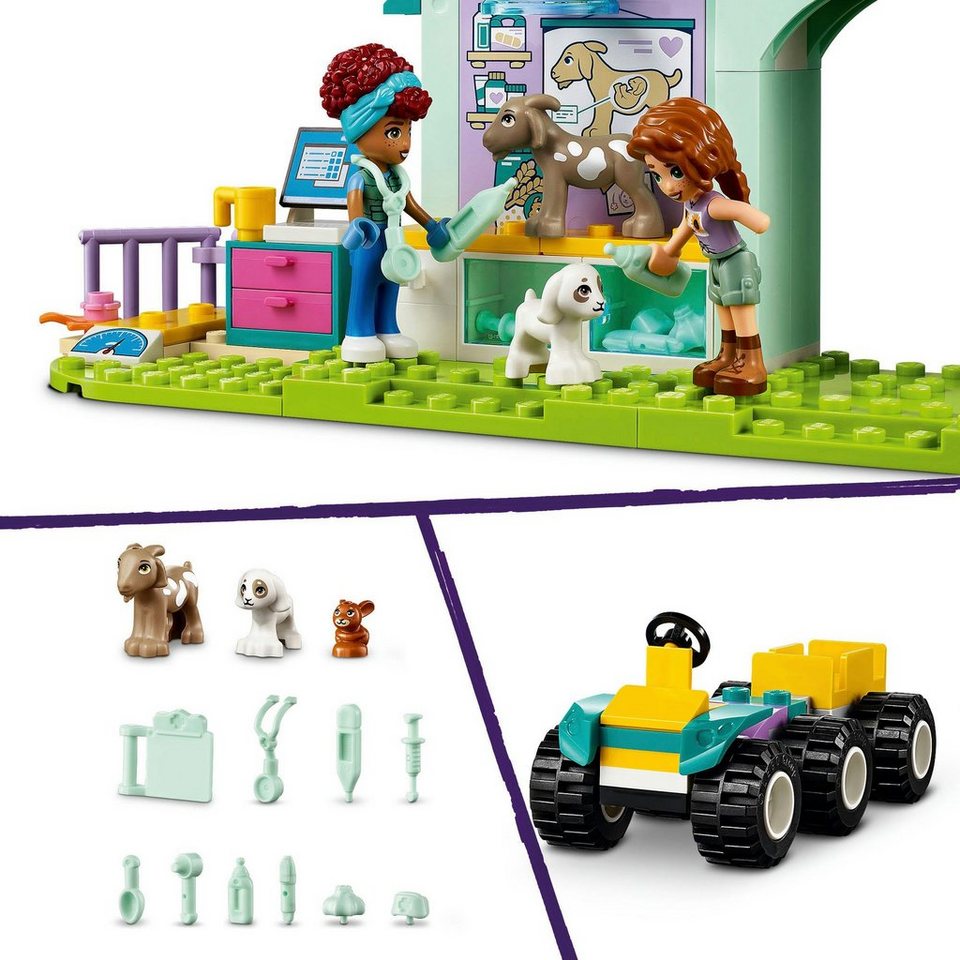 LEGO® Farmtierklinik (42632), LEGO Friends Konstruktionsspielsteine, (161 St), Made in Europe