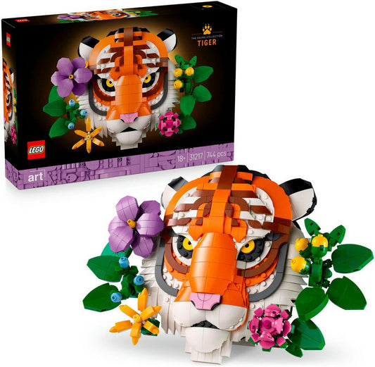 LEGO® Fauna Collection - Tiger (31217), LEGO ART Konstruktionsspielsteine, (744 St), Made in Europe