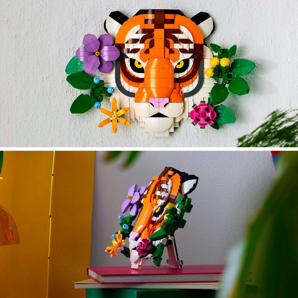 LEGO® Fauna Collection - Tiger (31217), LEGO ART Konstruktionsspielsteine, (744 St), Made in Europe