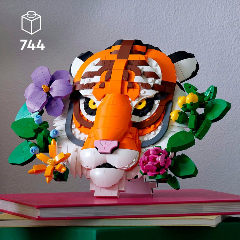 LEGO® Fauna Collection - Tiger (31217), LEGO ART Konstruktionsspielsteine, (744 St), Made in Europe