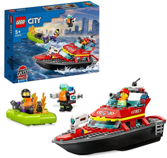 LEGO® Feuerwehrboot (60373), LEGO® City Konstruktionsspielsteine, (144 St), Made in Europe