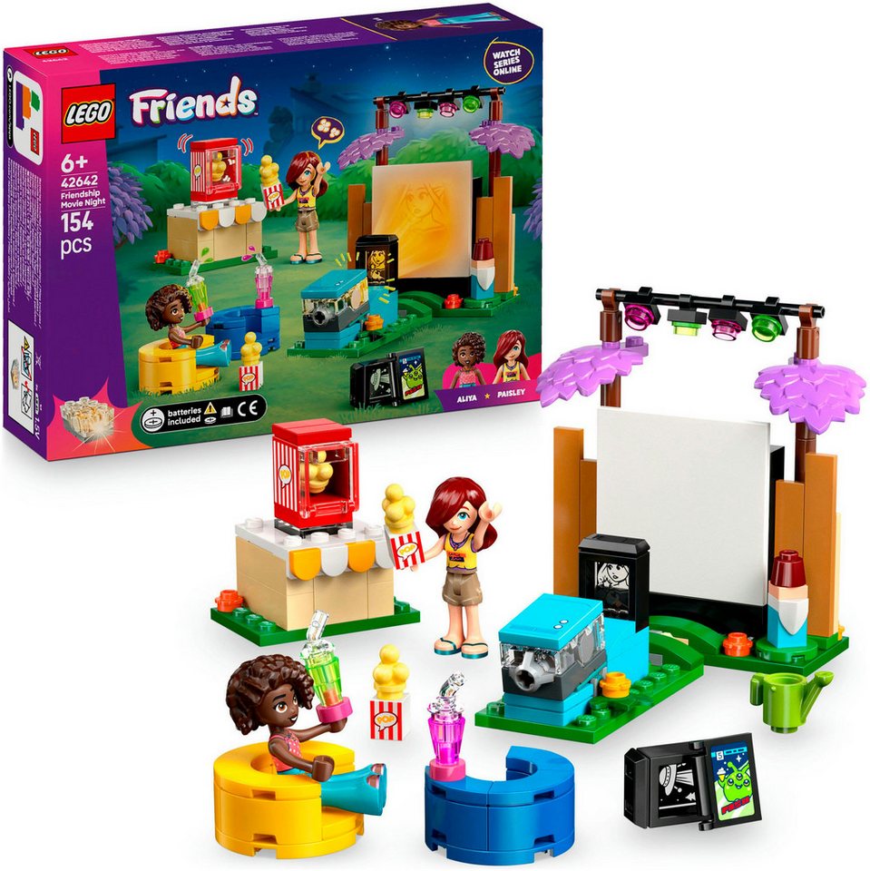 LEGO® Filmabend mit Freunden (42642), LEGO Friends Konstruktionsspielsteine, (154 St), Made in Europe