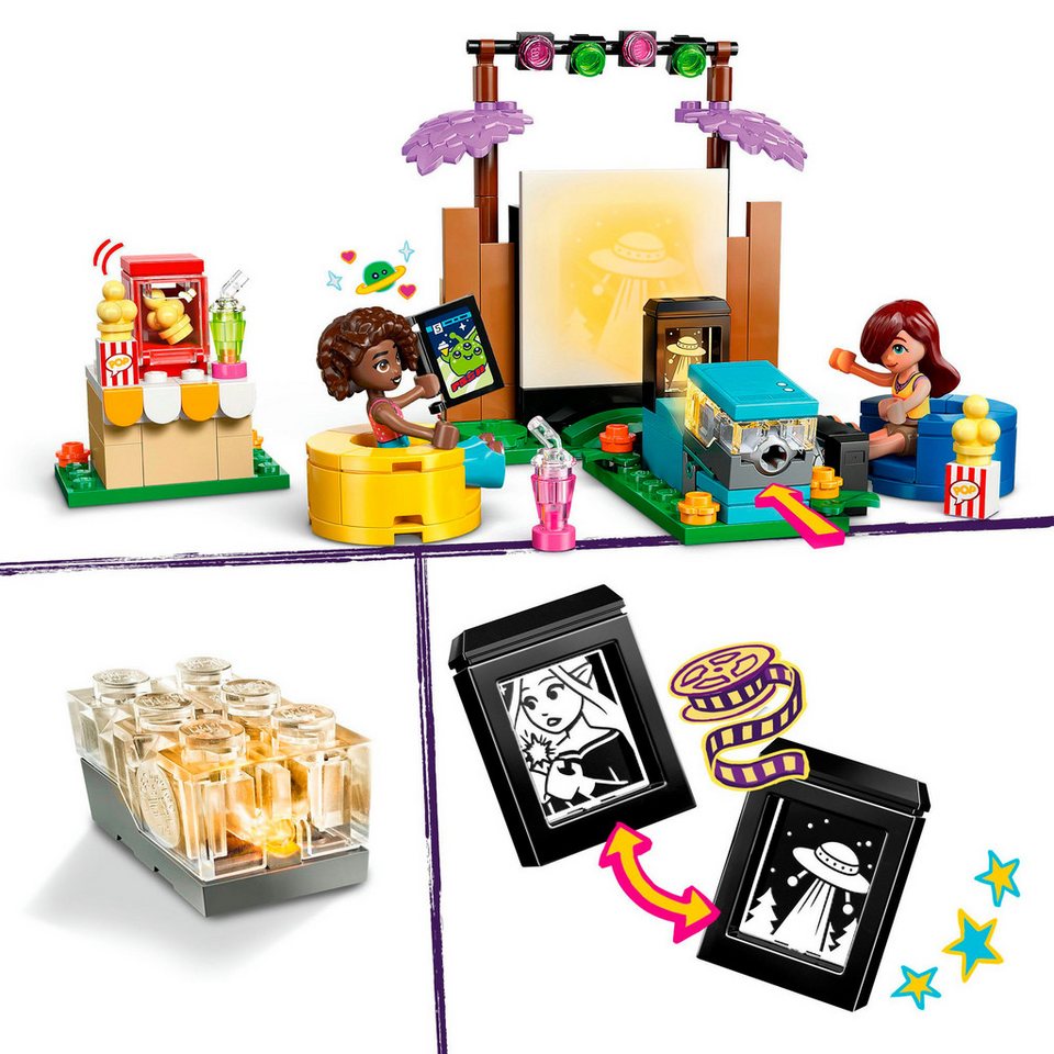 LEGO® Filmabend mit Freunden (42642), LEGO Friends Konstruktionsspielsteine, (154 St), Made in Europe
