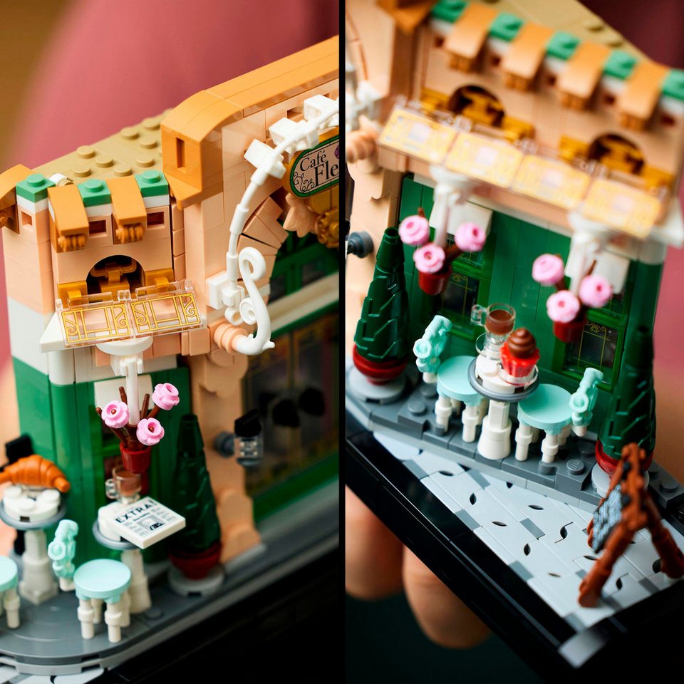 LEGO® Französisches Café (10362), LEGO® Icons Konstruktionsspielsteine, (1101 St), Made in Europe