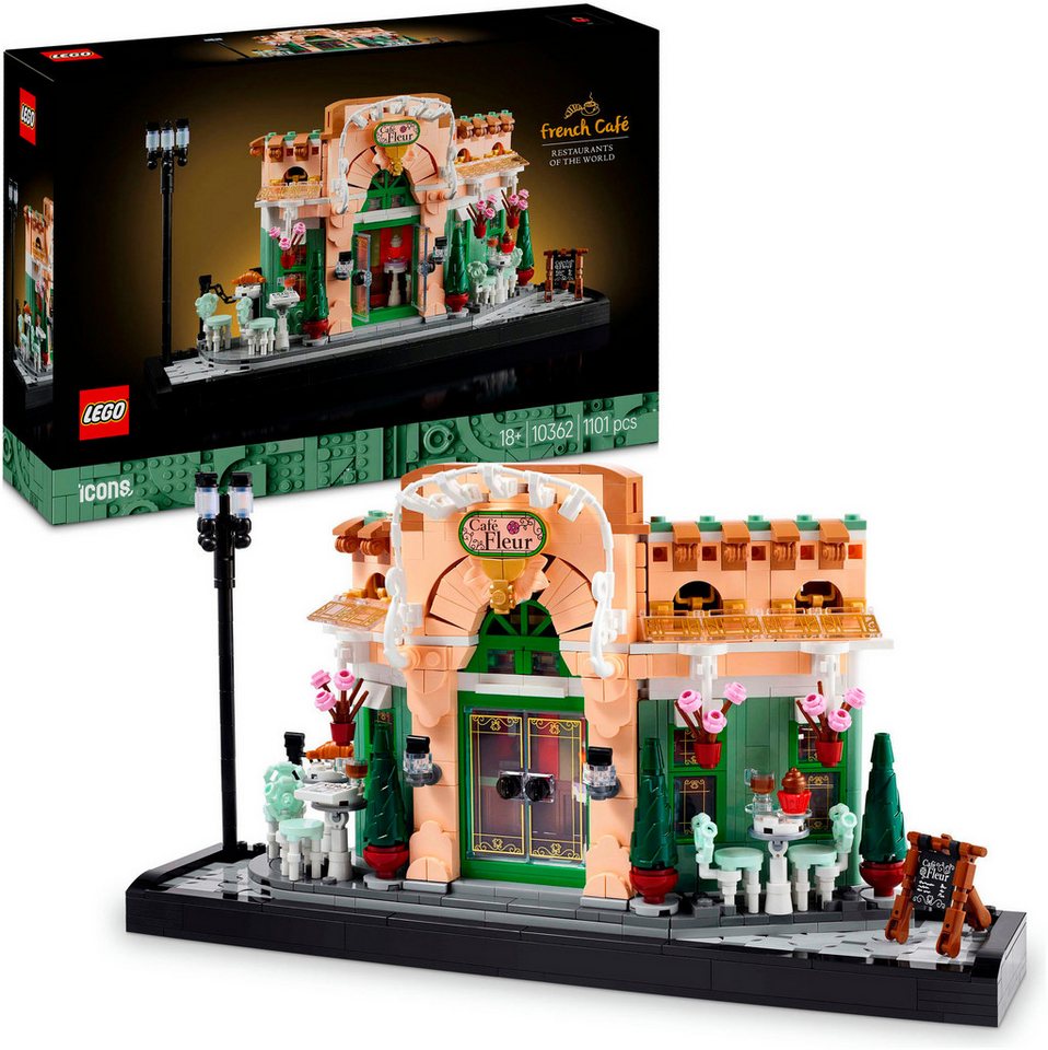 LEGO® Französisches Café (10362), LEGO® Icons Konstruktionsspielsteine, (1101 St), Made in Europe