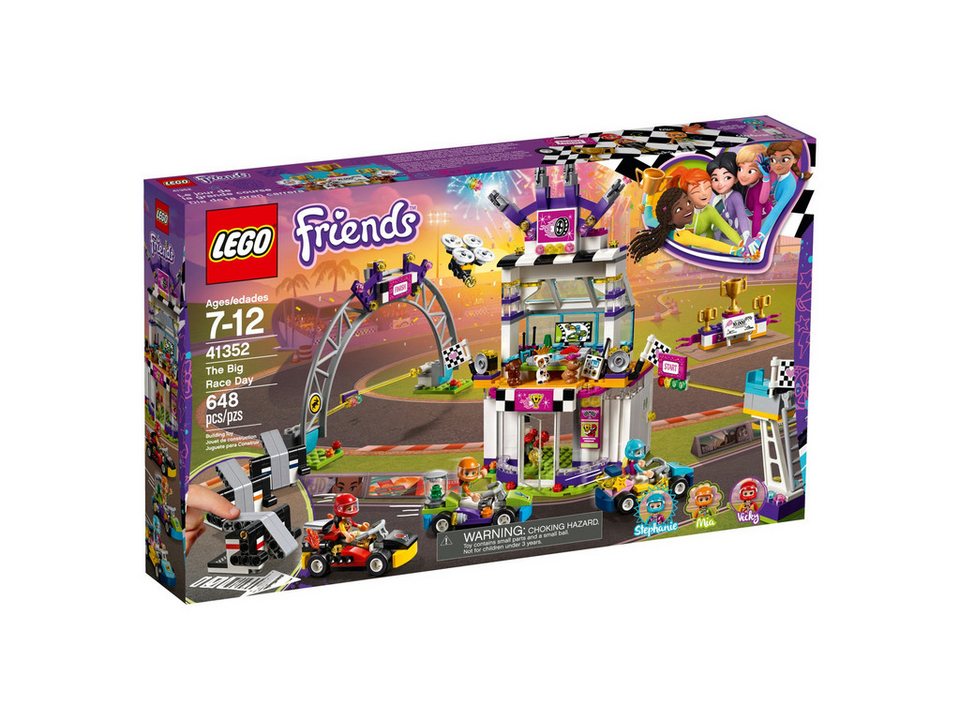 LEGO® Friends 41352 The Big Race Day Spielbausteine, (Set, 648 St., Set)