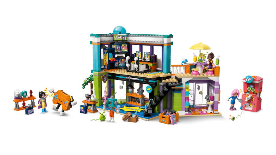 LEGO® Friends 42674 Comic- und Spieleladen Spielbausteine, (Set, 1005 St., Set)