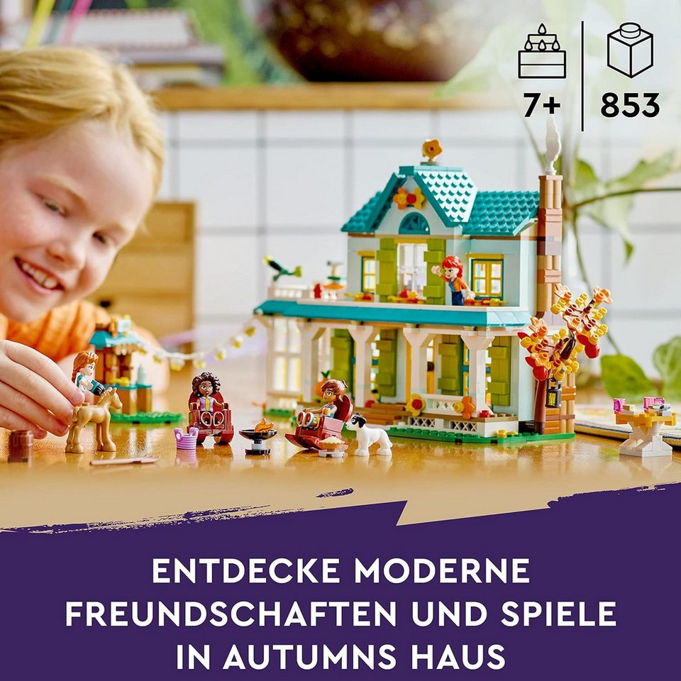 LEGO® Friends - Autumns Haus Puppenhaus mit Zubehör (41730) Konstruktions-Spielset, (853 St)