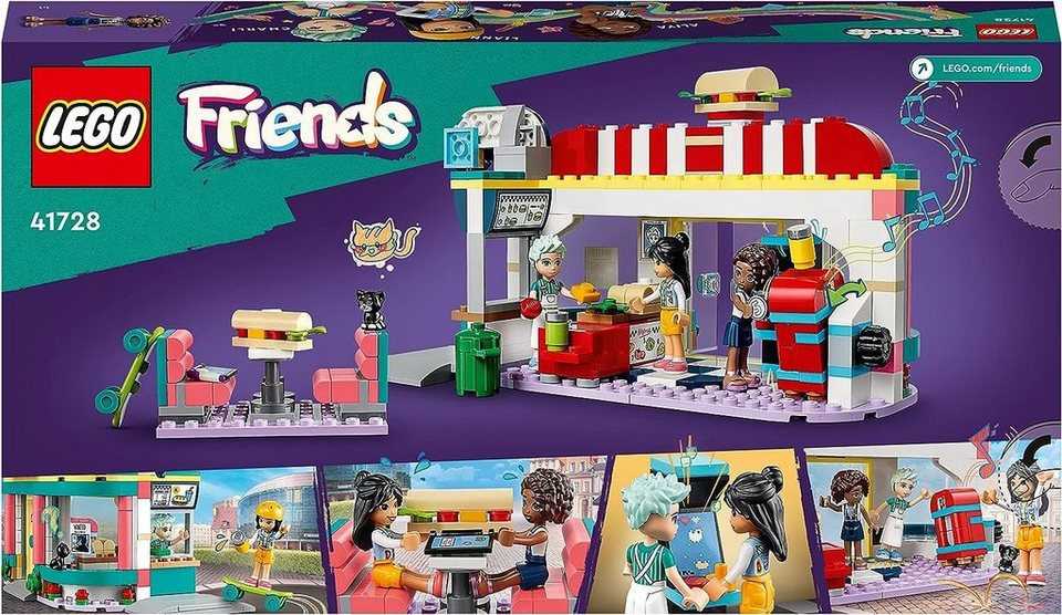 LEGO® Friends - Heartlake Downtown Diner (41728) Konstruktions-Spielset, (346 St)