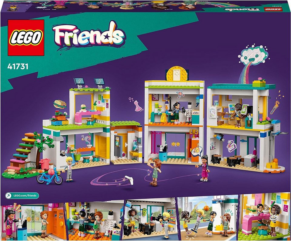 LEGO® Friends - Internationale Schule (41731) Konstruktions-Spielset, (Gebäude, 950 St., Inkl. 5 Spielfiguren)