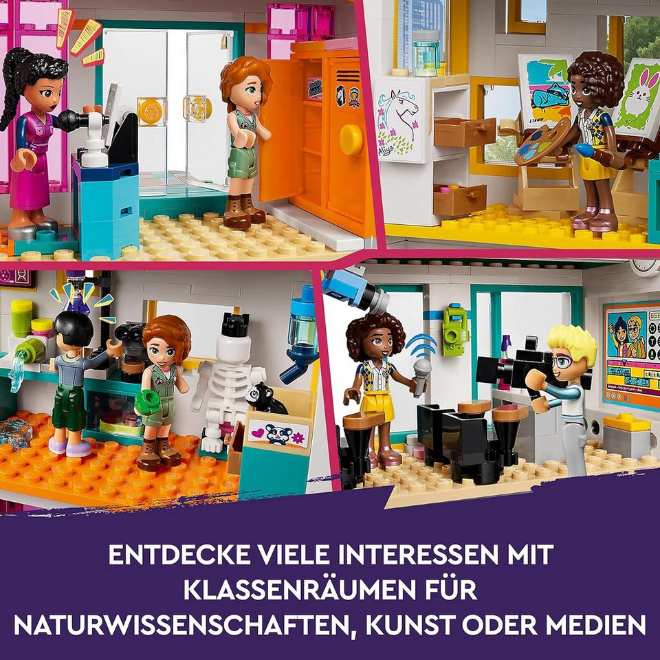 LEGO® Friends - Internationale Schule (41731) Konstruktions-Spielset, (Gebäude, 950 St., Inkl. 5 Spielfiguren)