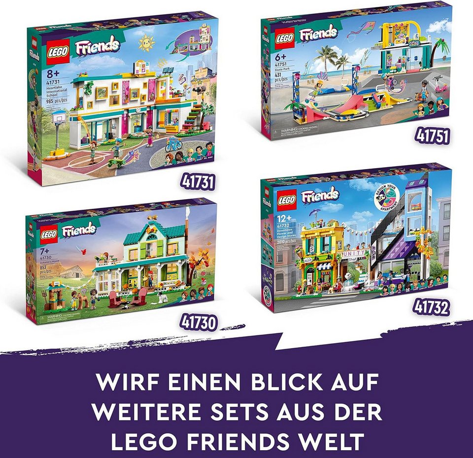 LEGO® Friends - Internationale Schule (41731) Konstruktions-Spielset, (Gebäude, 950 St., Inkl. 5 Spielfiguren)