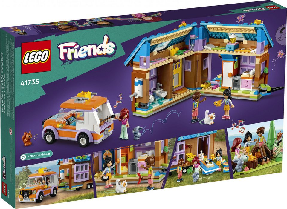 LEGO® Friends - Mobiles Haus (41735) Konstruktions-Spielset, (Tiny House, 785 St), Aufklappbar