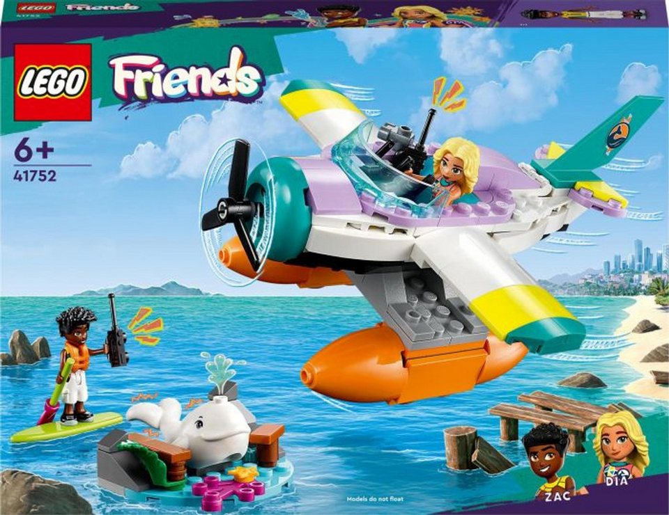 LEGO® Friends Seerettungsflugzeug Konstruktionsspielsteine, (Seerettungsflugzeug, Klemmbausteine), Made in Europe