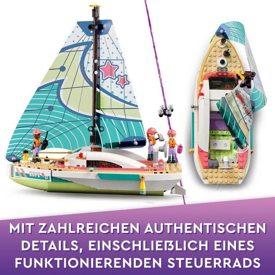 LEGO® Friends Stephanies Segelabenteuer Konstruktionsspielsteine, (Stephanies Segelabenteuer, Klemmbausteine), Made in Europe