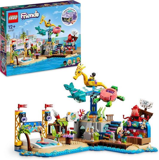 LEGO® Friends - Strand-Erlebnispark Kirmes-Set mit Technic-Elementen (41737) Konstruktions-Spielset, (1348 St)