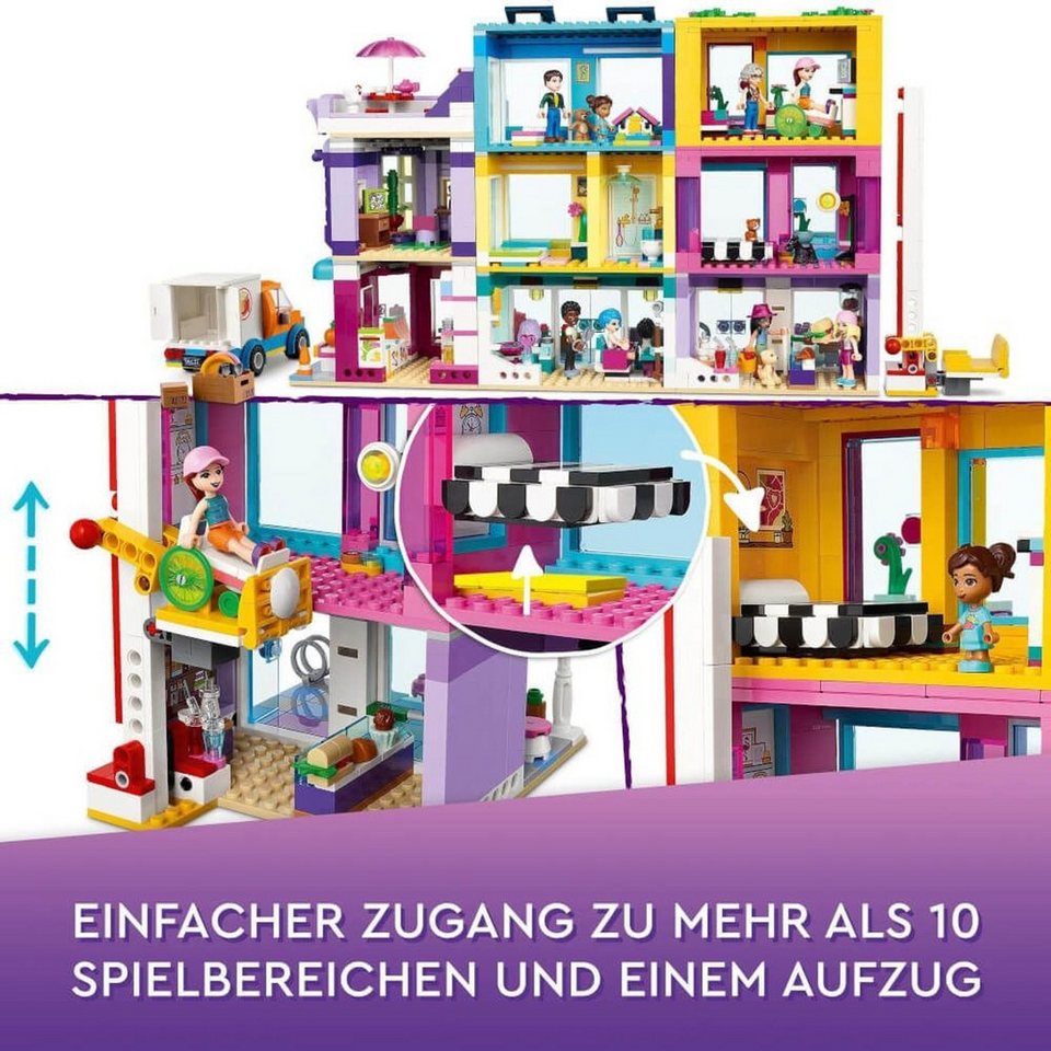 LEGO® Friends Wohnblock Konstruktionsspielsteine, (Wohnblock, Klemmbausteine), Made in Europe