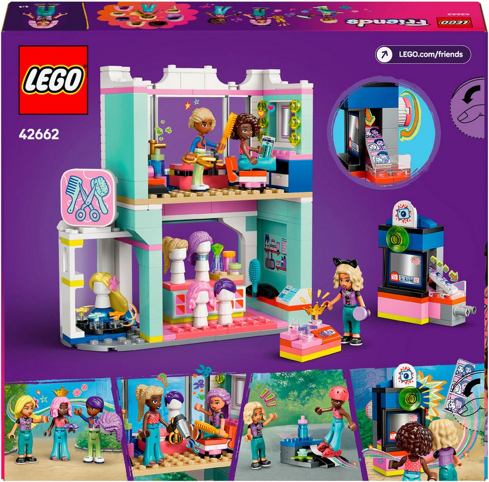 LEGO® Friseursalon (42662), LEGO Friends Konstruktionsspielsteine, (347 St), Made in Europe