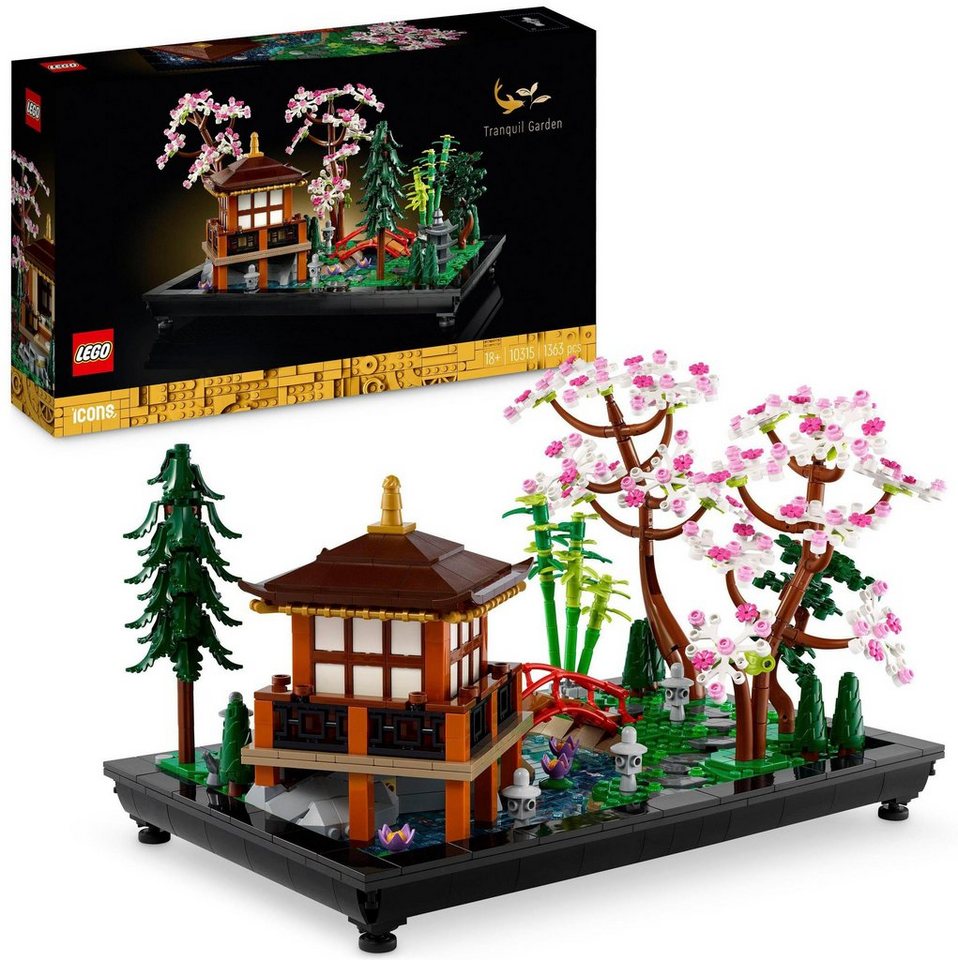 LEGO® Garten der Stille (10315), LEGO® Icons Konstruktionsspielsteine, (1363 St), Made in Europe
