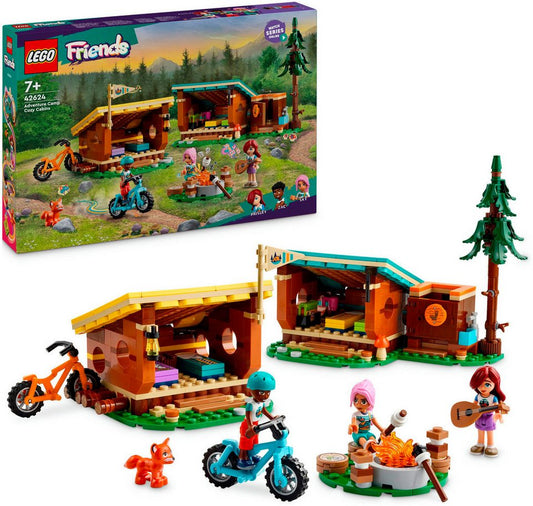 LEGO® Gemütliche Hütten im Abenteuercamp (42624), LEGO Friends Konstruktionsspielsteine, (437 St), Made in Europe