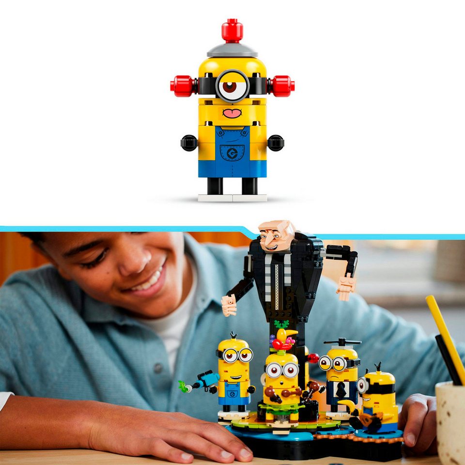 LEGO® Gru und die Minions aus LEGO® Steinen (75582), LEGO Despicable Me Konstruktionsspielsteine, (839 St), Made in Europe