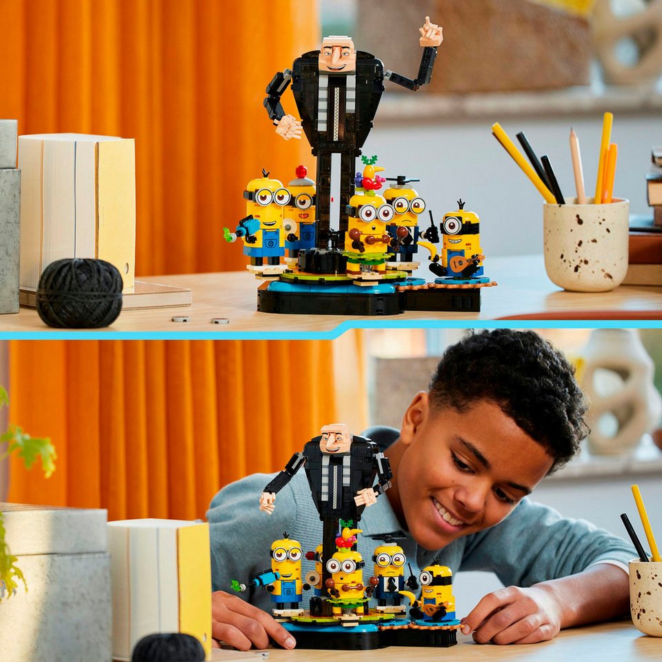 LEGO® Gru und die Minions aus LEGO® Steinen (75582), LEGO Despicable Me Konstruktionsspielsteine, (839 St), Made in Europe