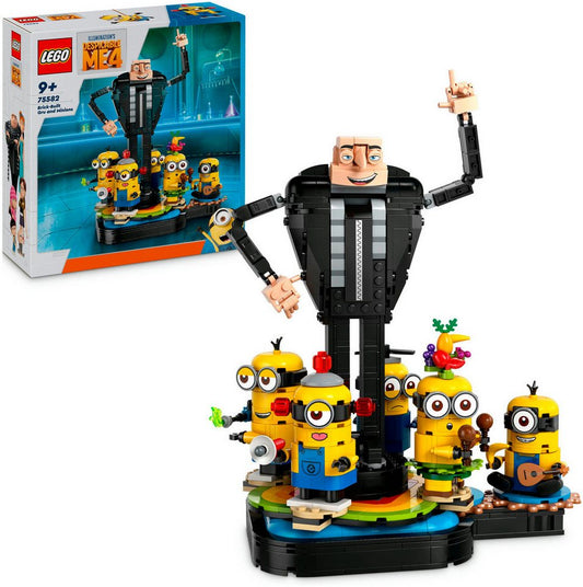 LEGO® Gru und die Minions aus LEGO® Steinen (75582), LEGO Despicable Me Konstruktionsspielsteine, (839 St), Made in Europe