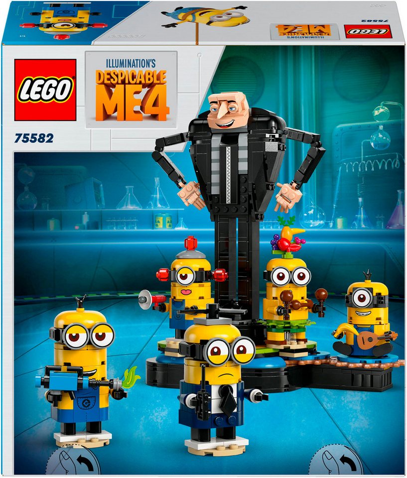 LEGO® Gru und die Minions aus LEGO® Steinen (75582), LEGO Despicable Me Konstruktionsspielsteine, (839 St), Made in Europe