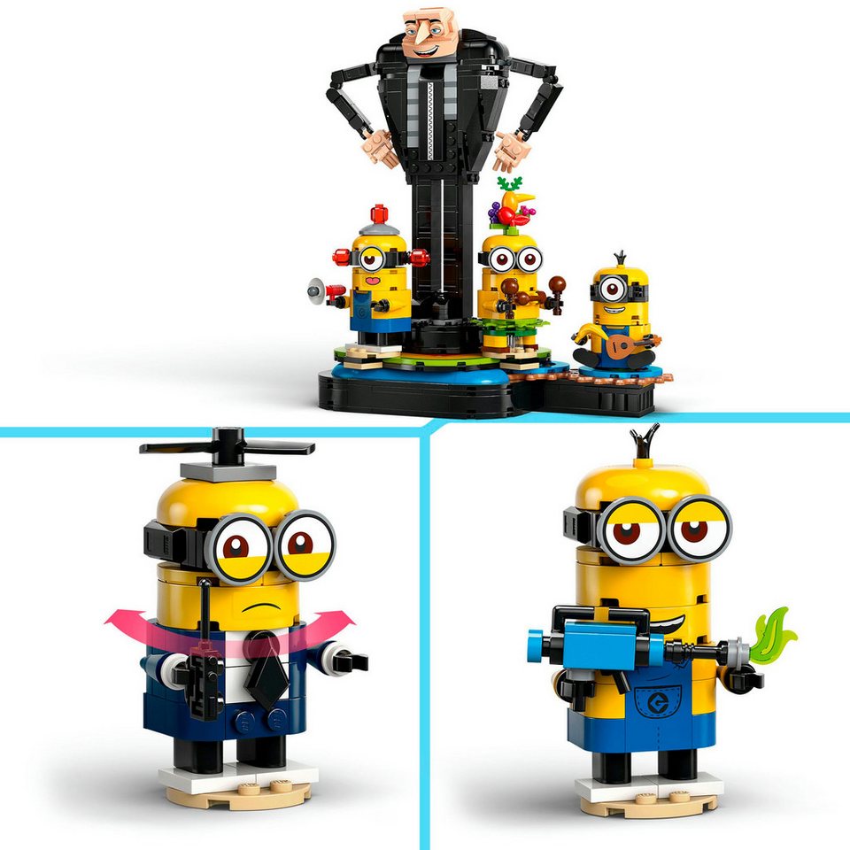 LEGO® Gru und die Minions aus LEGO® Steinen (75582), LEGO Despicable Me Konstruktionsspielsteine, (839 St), Made in Europe